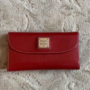 Dooney & Bourke red leather wallet